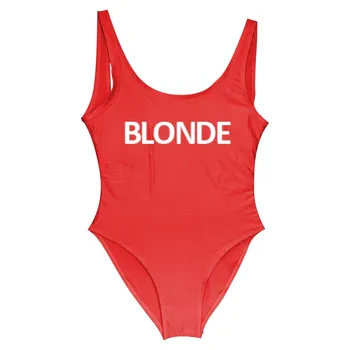 ŠVIESIAPLAUKĖ Moteris Vienos dalies maudymosi kostiumėlį, Seksualus Bodysuit maudymosi Kostiumėliai, 11 Raudonos Spalvų Plaukti Kostiumas Backless Mayo Monokini Seksualus Badpak vientisas