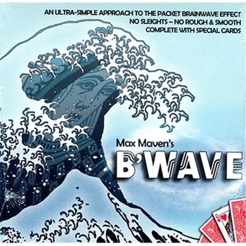 B'Wave Max Specialistė (Gudrybėmis+internete instrukcija) Kortelės triukui,Close up,iliuzija,Pramogos,Mentalism