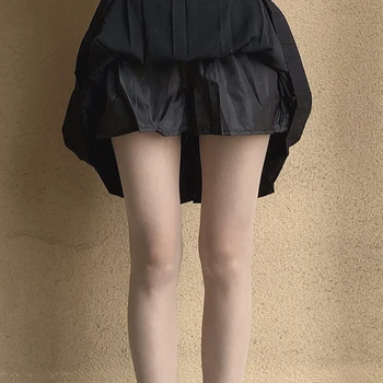 Japonijos Vasaros JK Uniformos Sijonas Mergina Studentų Didelio dydžio vientisos spalvos mokyklinę Uniformą Sijonas Atsitiktinis Aukšto juosmens Klostuotas Sijonas