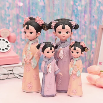 1*Kinų Lėlės Amatų Pristato Kinų Princesė Lėlės Pasakų Dekoracijas Namuose Miniatiūrinės Statulėlės Dekoro Dovanos