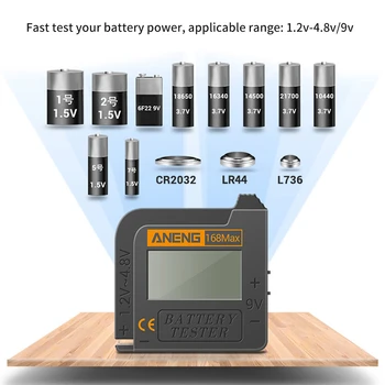 Nešiojamų 168MAX Skaitmeninis Ličio Baterijos Talpa Testeris Universalus Maitinimo Ekranas Patikrinti, Aukšto Tikslumo Baterijos Talpa Testeris