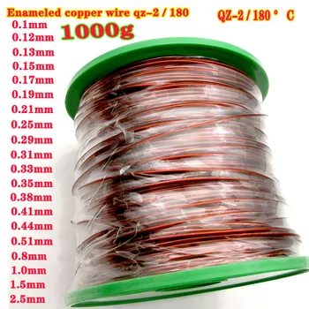 1kg/roll emaliuotas varinės vielos Qz-2/180 aukštai temperatūrai atsparus 180℃ raudona, vario viela Elektromagnetinis laidas