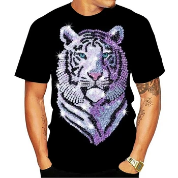 Prekės 2020 Naujas tigras Marškinėliai Vyrams Anime Marškinėlius Kinijos 3d Print T-shirt Hip-Hop Tee Kietas Mens Drabužių Naujas Vasaros Didelis Dydis Viršų