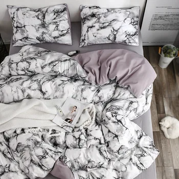 2019 naujas marmuras spausdinimo antklodžių užvalkalus užvalkalai neapima drobulė poliesteris bedlines namų tekstilės kambario dekoro