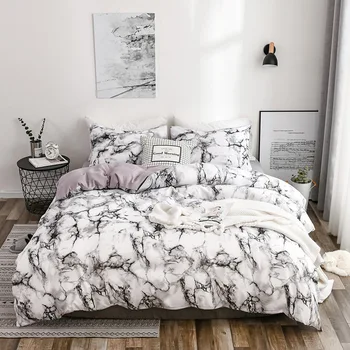 2019 naujas marmuras spausdinimo antklodžių užvalkalus užvalkalai neapima drobulė poliesteris bedlines namų tekstilės kambario dekoro
