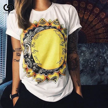 Vasaros Vibe Su Manimi Spausdinti Punk Rock Grafinis Tees Balta Dizaineris 3D marškinėliai Drabužių Moterų Europos Mados T-shirt