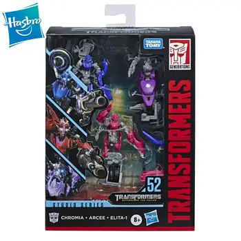 Hasbro Transformers Žaislai Studio Deluxe Serijos SS52 Kerštas, kerštas Arcee Chromia Elita-1 Veiklos Žaislas Duomenys Transformatorius Robotas