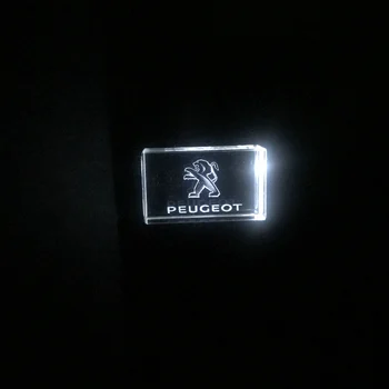 Peugeot Automobilių Logotipas Ženklas kristalų USB flash drive 4GB 8GB 16GB 32GB 64GB 128GB Logotipą Išorės Saugojimo memory stick u disko