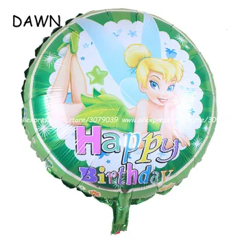 10vnt/daug aliuminio balionus, gimtadienio folija balionai žalia gėlių fėja ratas Papuošalai Pripučiami Oro Kamuolys Prekes
