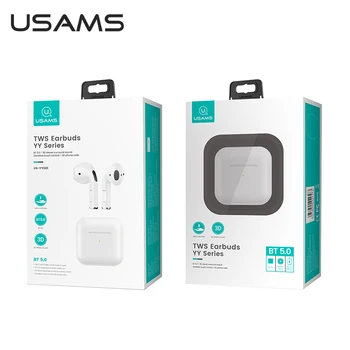 USAMS Mini Belaidės Ausinės 4-osios Kartos Ausinių TWS Bluetooth Ausinės, Stereo Garso Belaidės Ausinės su mikrofonu Ausinių Telefono