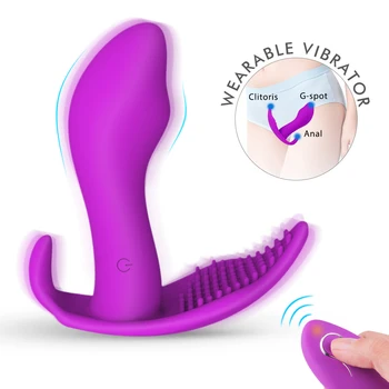 Kelių greičių Silikono Belaidžio Nuotolinio valdymo Kontroliuotas Vibratorius Poroms Moterų Masturbator Sexshop Sekso Žaislai Klitorio Makšties Analinis
