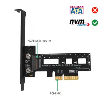 M. 2 NGFF PCI-e nvme SSD su PCI Express 3.0 x4 Host Adapteris su heatsink ,M. 2 nvme PCI-e x4 Adapteris,NGFF klavišą M PCI-E 4X