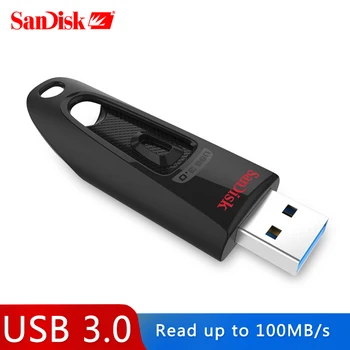 SanDisk CZ48 USB 3.0 Flash Drive, 256 GB Pen Diskas 128GB USB3.0 Memory Stick 64GB U Disko 16GB 32GB USB Raktas Perskaityti Greitis iki 100M/s