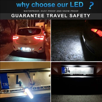 2x Nemokamai Klaida LED Licencijos Numerį Šviesos Lempa Kia Pro Ceed Hyundai Accent I30 GD CW 5D Elantra GT Hečbekas Automobilių stilius