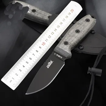 Aukštos kokybės D2 kokybės nerūdijančio plieno fiksuotu peilis 7Cr17 Mov visą peilis medžioklės peilis kempingas įrankių Saugus-Ex apvalkalas