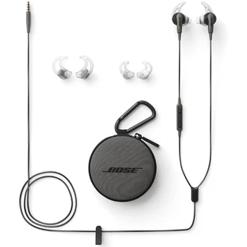 Bose SoundSport In-Ear ausinės, Android, juoda, bevielis, Resistencia prakaitavimas, lankstumas, klausymo ir ryšį Kontrolės