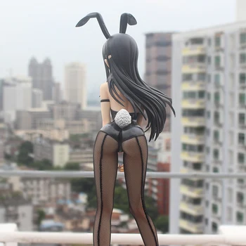 39cm Anime Sakurajima mai Seksualus Išlaisvinti Bunny Mergina 1/4 pvc Kolekcijos Modelis Pav.