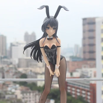 39cm Anime Sakurajima mai Seksualus Išlaisvinti Bunny Mergina 1/4 pvc Kolekcijos Modelis Pav.