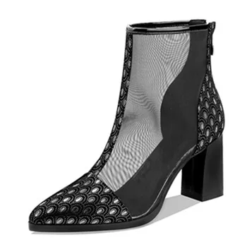 MORAZORA 2020 m. Rudens mados batai storio aukšti kulniukai pažymėjo tne ponios batai, natūralios odos juodos spalvos moterų batai