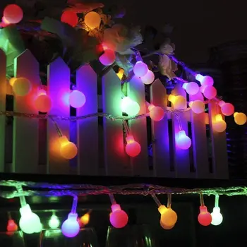 LED Pasakų String Žibintai 5M 10M Baterijos Energijos, LED Kamuolys Girliandą Girlianda Žibintai Pasakų String Vandeniui Kalėdų Dekoracijas 2021