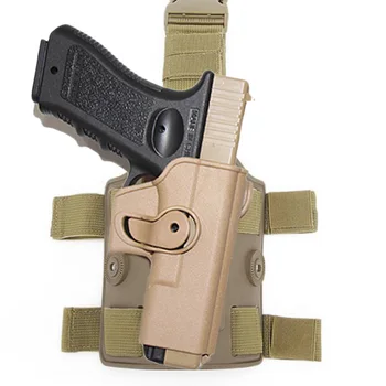 Taktinis Lašas Kojos Ginklą Dėklas, skirtas Glock 17 18 19 22 26 31Airsoft Šlaunies Pistoletas Atveju Adapteris Irklas, Medžioklės Reikmenys