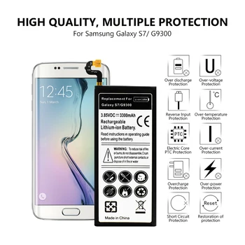 Baterijos Pakeitimas Plokščio Kabelio 3.85 V Samsung Galaxy S7 G9300 G930 G930F 3300mAh Saugus Ličio Baterija Ilgai