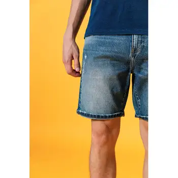 SIMWOOD 2020 metų Vasaros naują kankina džinsinio šortai vyrams mados kankina plauti vintage šortai plius dydis medvilnė kelnės SJ150613