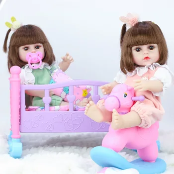 39cm Lėlės gali tualetą bebe kūdikių lėlės reborn Modeliavimas Kūdikių Lėlės, Minkšti Silikoniniai Atgimsta Bamblys Žaislai Mergaitėms, Vaikams