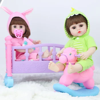 39cm Lėlės gali tualetą bebe kūdikių lėlės reborn Modeliavimas Kūdikių Lėlės, Minkšti Silikoniniai Atgimsta Bamblys Žaislai Mergaitėms, Vaikams