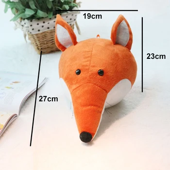 2021 m. FOX naujo dizaino tikroviška gyvūnų galvos fox galvos sienų apdailai vaikų miegamasis apdailos žaislas