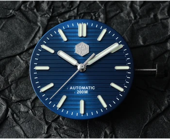 San Martin Klasikinis Prabangus Automatinis laikrodis Sapphire Kristalas 20ATM Nerūdijančio Plieno Vyrų Nardymo Mechaninė Verslo Riešo žiūrėti