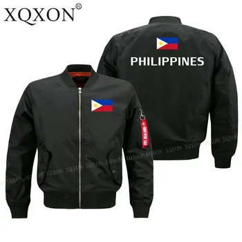 XQXON-Filipinų Vėliava, Spausdinta 2020 Naujas Juokingi Karinės Pilotas Vyras Paltai Striukės Karšto Pardavimo Vyrams Švarkai Viršuje J167
