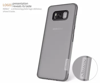 Galaxy S8 padengti Nillkin pobūdžio Skaidrus Aišku, Minkštas silicio TPU Raštas case cover for samsung galaxy s8 Plius S8+ atveju