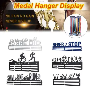 Medalis Pakaba Medalio Savininkas Display Rack Nerūdijančio Plieno Laikiklis Veikia, Plaukimo, Gimnastikos Dviračių Sporto Medalis Dovanų Dekoravimas