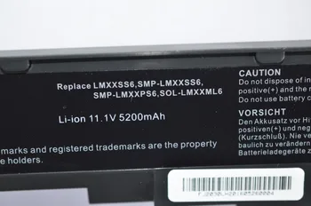 11.1 v 4400mah nešiojamas baterija FUJITSU L1310G V2035 V2030 Li1705 V2055 Serijos 21-92445-03 SMP-LMXXFS2 SMP-LMXXPS6 SOL-LMXXML6
