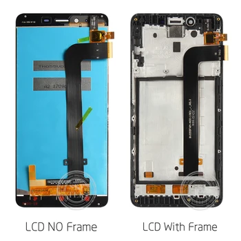 Patikrintas XiaoMi Redmi 2 Pastaba LCD Ekranas Jutiklinis Ekranas Su karkasų montavimo Pakeisti XiaoMi Redmi 2 Pastaba Ministras