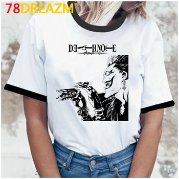 Balinimo Ichigo Death Note marškinėlius femme derliaus harajuku harajuku kawaii vasaros top viršų tees streetwear derliaus