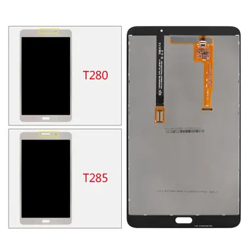 SM T280 LCD Samsung Galaxy Tab 7.0 2016 SM-T280 LCD SM-T285 T285 Ekranas Jutiklinis Ekranas skaitmeninis keitiklis Asamblėjos Matricos Dalys 7