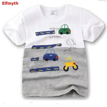 2020 m. Berniukų marškinėliai Automobilį T-Shirt Camiseta Marškinėlius Koszulka Vasaros Top Koszulki Meskie Vaikiški Drabužiai marškinėliai, Enfant