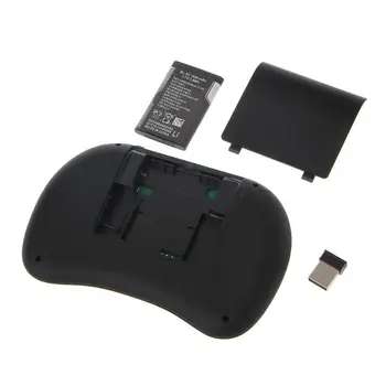RGB Įkraunamas LED Backlits 2,4 GHz Belaidžio ryšio i8 Klaviatūra, Touchpad Skristi Oro Pelės