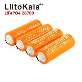 LiitoKala Lii-40E 3.2 V 26700 įkrovimo LiFePO4 baterija 4000mah ličio elemento 24V e-bike powe +PASIDARYK pats Nikelio lakštai