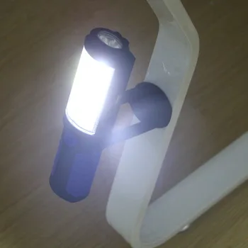 Nešiojamų COB Naktį Šviesos USB Įkraunamas Žibintuvėlis LED Žibintuvėlis Žibintų Darbą Šviesos Kempingas Lempa su įmontuota Baterija Magnetas, Kablys
