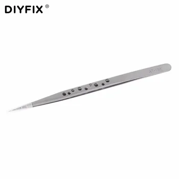 DIYFIX 167mm Ilgai Pincetu Nerūdijančio Plieno Pincetas Precizinis už Watchmaker Mobiliųjų Telefonų Remonto Įrankiai