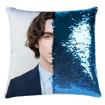 Timothee Chalamet sofa-lova, pagalvė pagalvėlės Seksualus China pagalvės užvalkalą 40x40cm mėlyna Dekoratyvinė Mesti Užvalkalas
