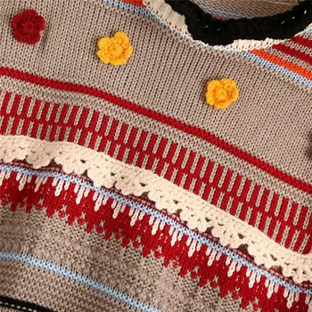 Megzti megztinis liemenė moterų mados juostelės, O kaklo megztinis mujer camisolas de inverno mulher rudenį za 2020 m. žiemos vintage megztinis