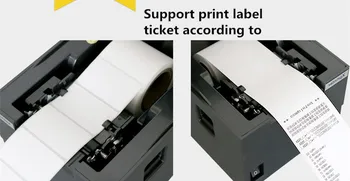 1D laidinio barcode Scanner+drabužių žymeklį 58mm Šilumos brūkšninių kodų spausdintuvas lipdukas spausdintuvo Qr kodą, ne-džiovinimo etikečių spausdintuvas