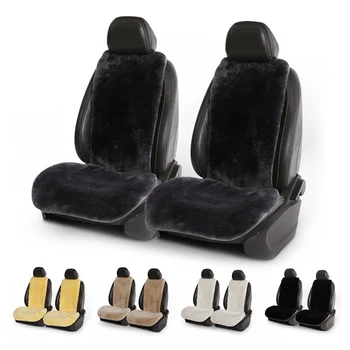 Natūralaus avikailio automobilių sėdynės padengti Australijos avikailio sėdynės pagalvėlės prabanga trumpo kailio vidų universaliųjų automobilių sėdynės pagalvėlė apsaugoti