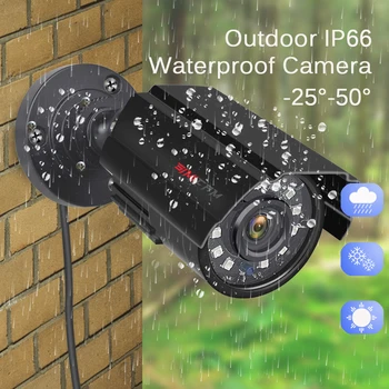 SIMICAM Saugumo CCTV 5MP HAINAUT Kamera Lauko Vandeniui Kulka Kamerų Day & Night Priežiūros HD 3,6 mm Objektyvas IR SUPJAUSTYTI