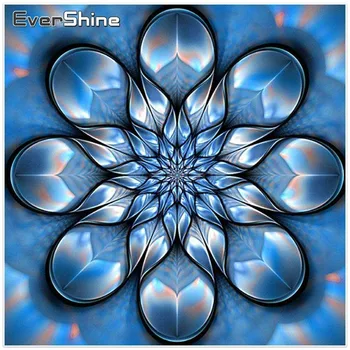 EverShine 5D Diamond Tapybos Kryželiu Gėlių Nuotraukas Diamond Mozaikos Cirkonio Diamond Siuvinėjimo Mandala Sienų Dekoras
