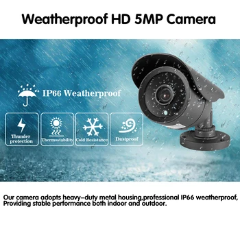 HD 1080P 4MP 5MP HAINAUT Fotoaparato VAIZDO Bullet Fotoaparatas atsparus Vandeniui ir SPINDULIŲ Naktinio matymo 1920P Saugumo Kamera HAINAUT kamerų sistema